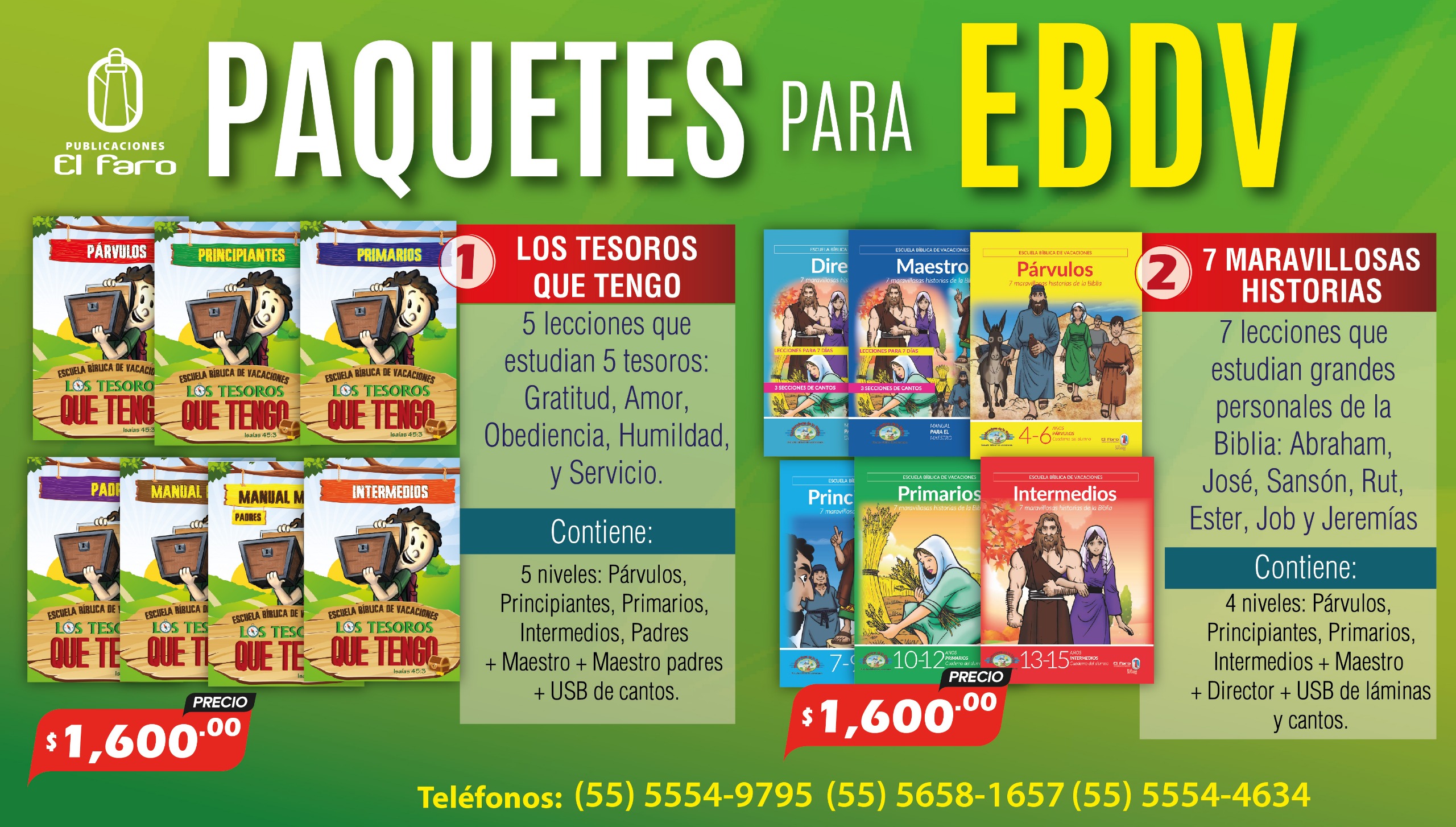 Publicaciones El Faro Escuela Bíblica de Vacaciones